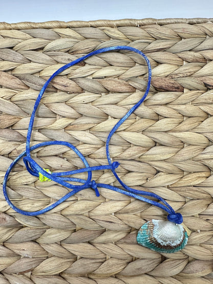 Hand made necklace - Leather plus sea shell
