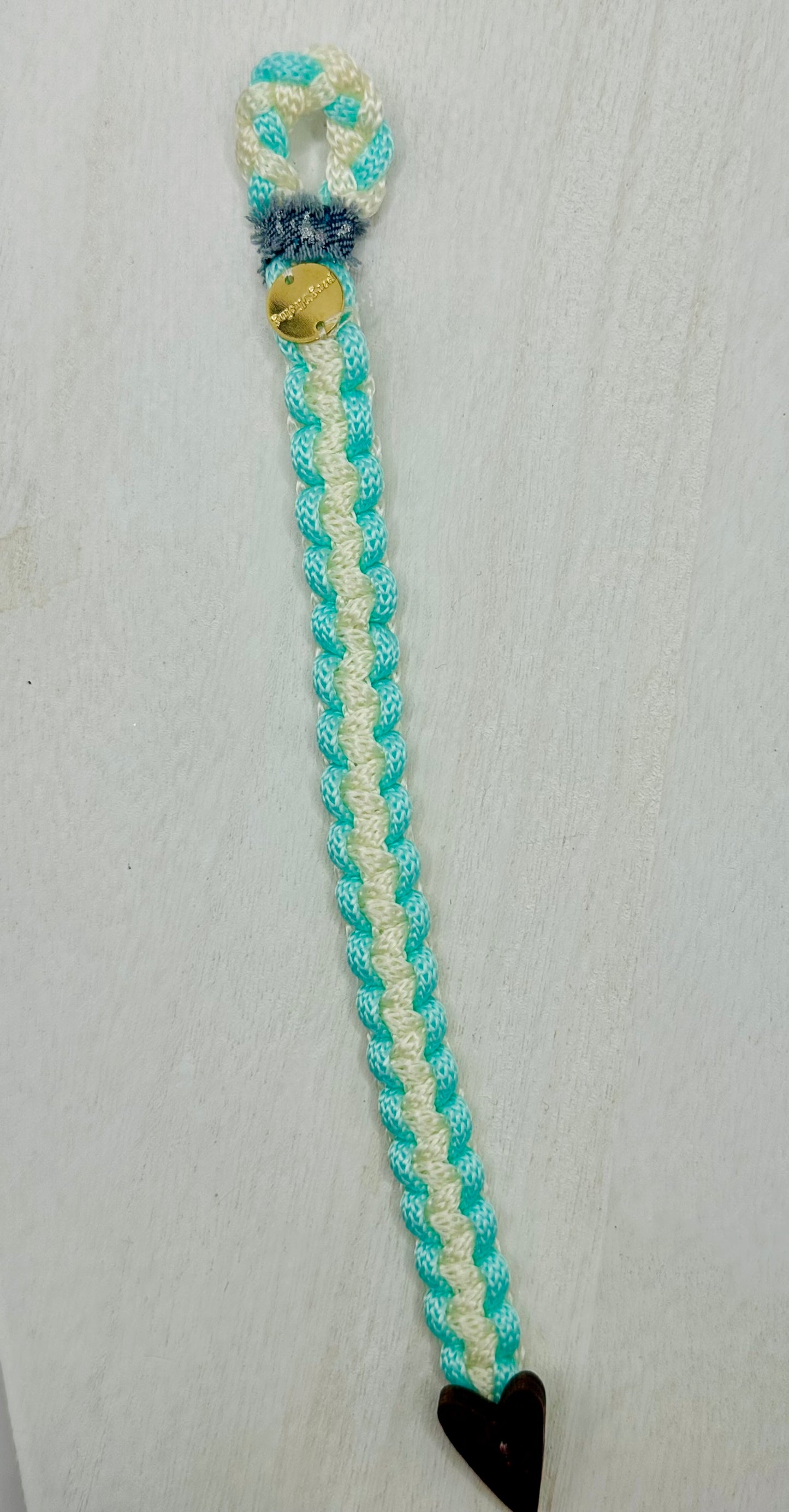 Hand made bracelet - Macrame cord with heart