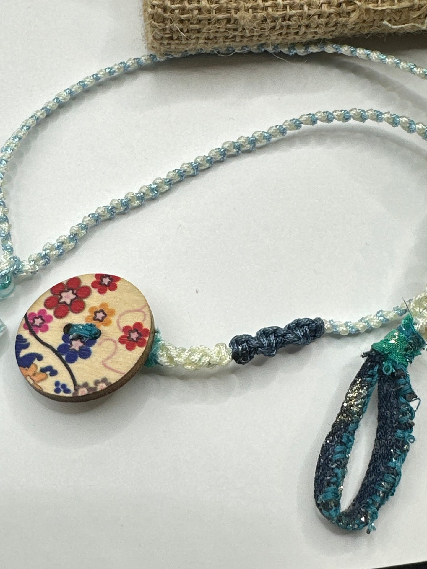 Hand made necklace-Resin puzzle