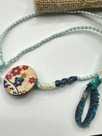 Hand made necklace-Resin puzzle