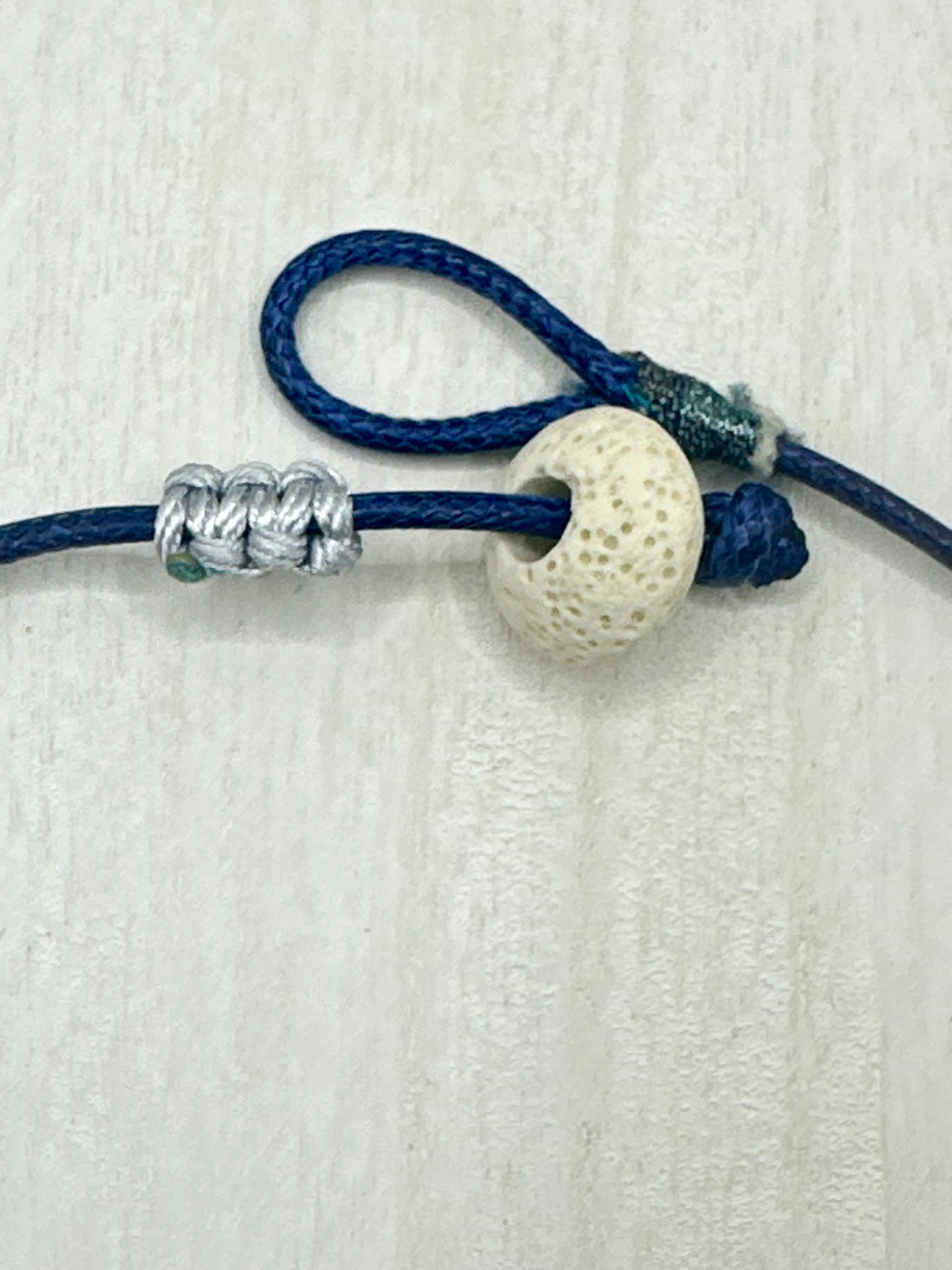 Hand made necklace - Sea shell Blue so blue