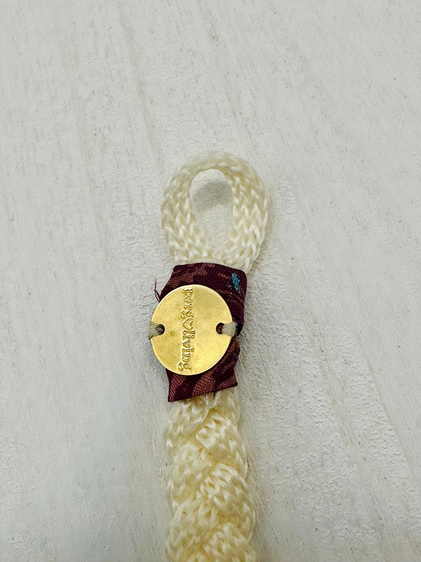 Hand made bracelet - cord and flower