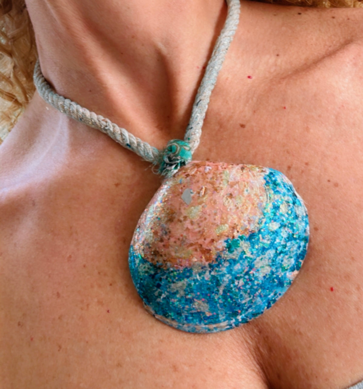 Hand made necklace- sea shell